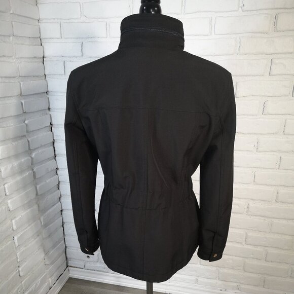 Kenneth Cole Reaction Ladies Size Large Lined Black Packable Hood Jacket - Picture 2 of 12